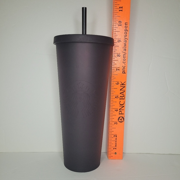 Rare Starbucks Tumbler Matte Plum Halloween Venti 2019 With Straw And Label - Picture 8 of 10